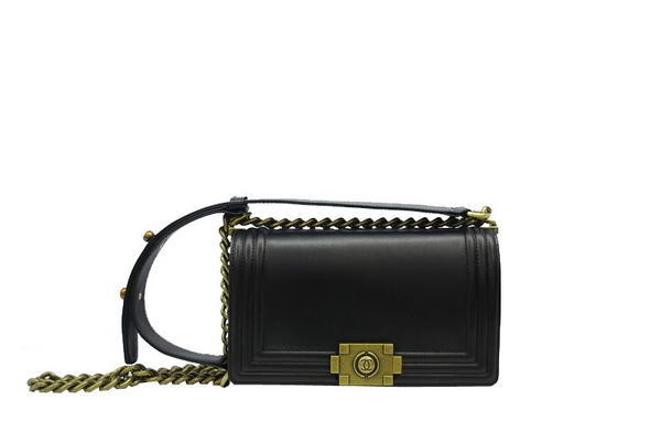 7A Chanel A30157 Black Calfskin mini Le Boy Flap Shoulder Bag Gold Hardware Online